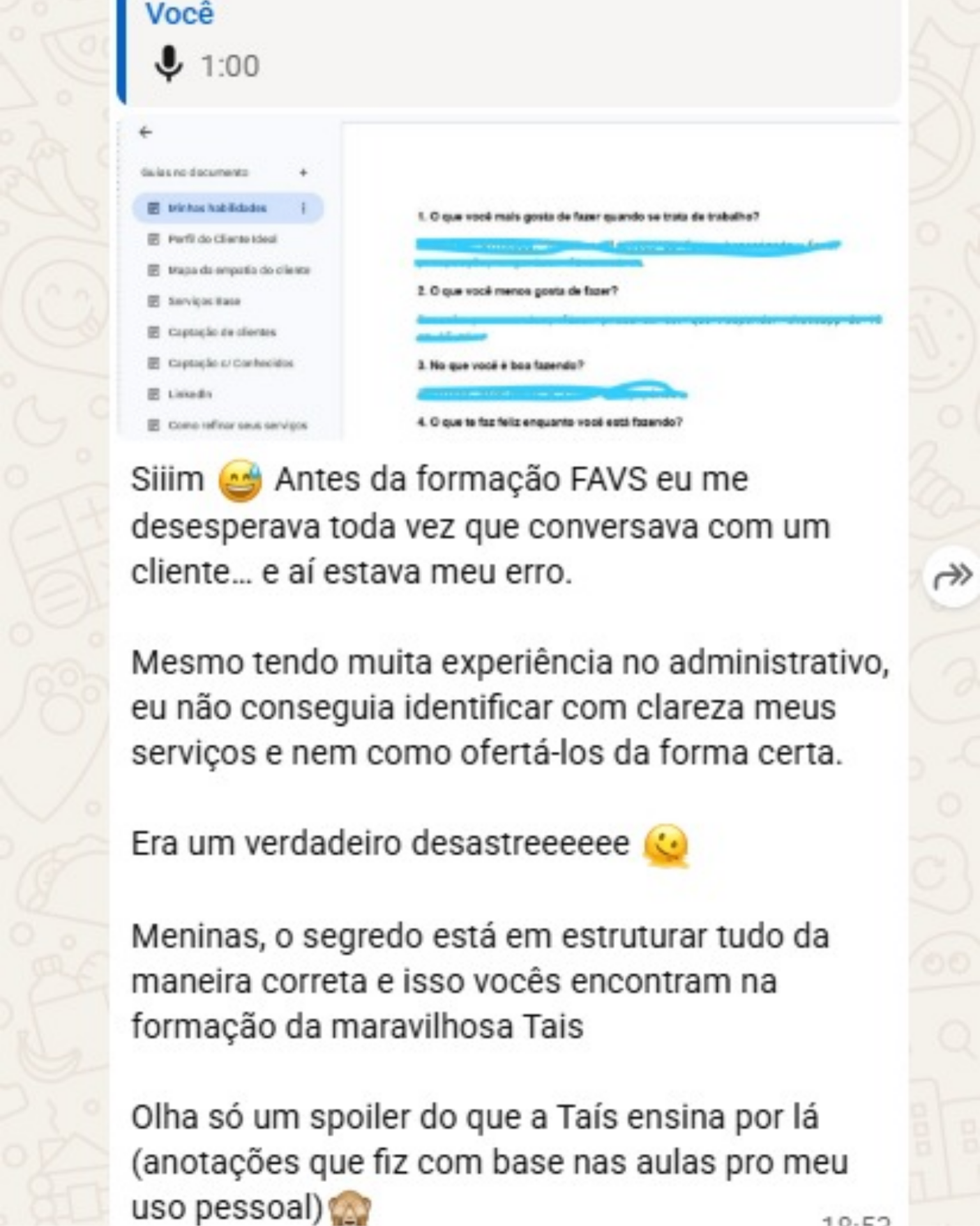 Depoimento WhatsApp 5