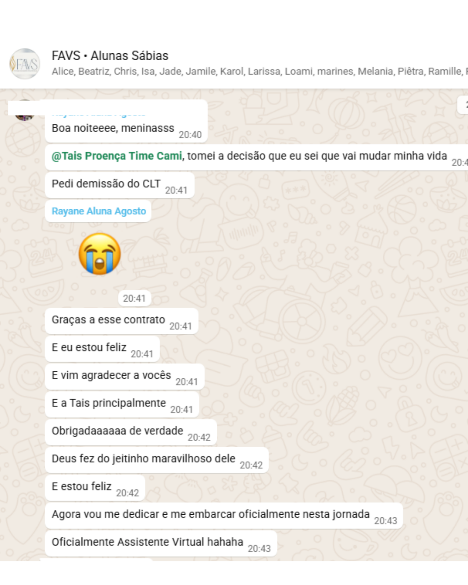 Depoimento WhatsApp 4
